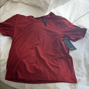 lululemon athletica Red Short Sleeve Tee